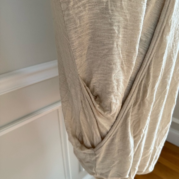 WE THE FREE PEOPLE Miss Rose Top Womens Beige Surplus Blouse Long Sleeve Medium - Picture 4 of 7